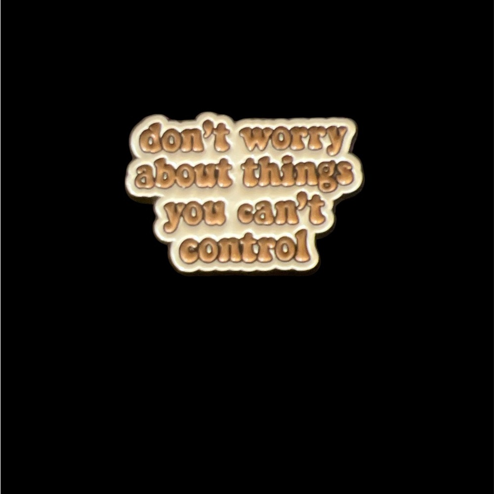 Motivational enamel pin